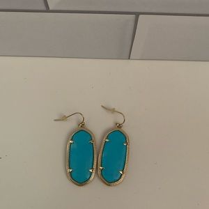 Kendra Scott Elle Drop Earrings in Teal